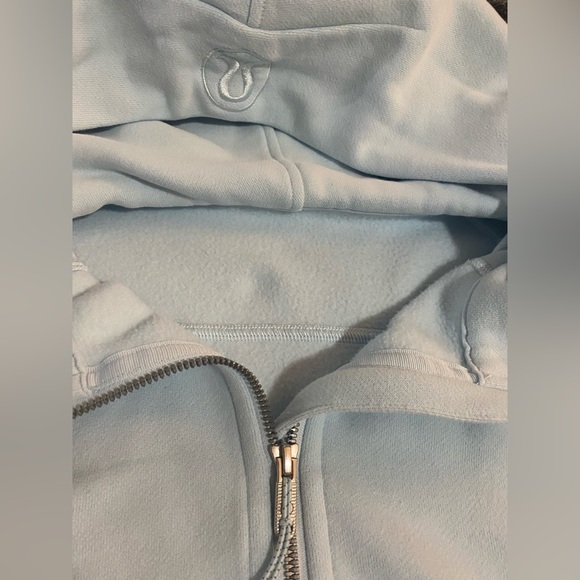 Lululemon Powder Blue Scuba Oversized Half Zip Hoodie - Picture 4 of 7